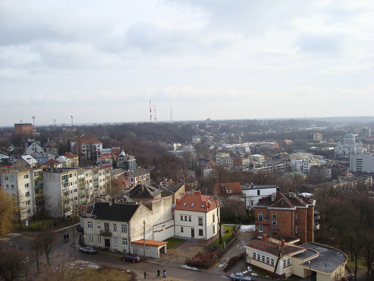 Panoramic view of Kaunas city